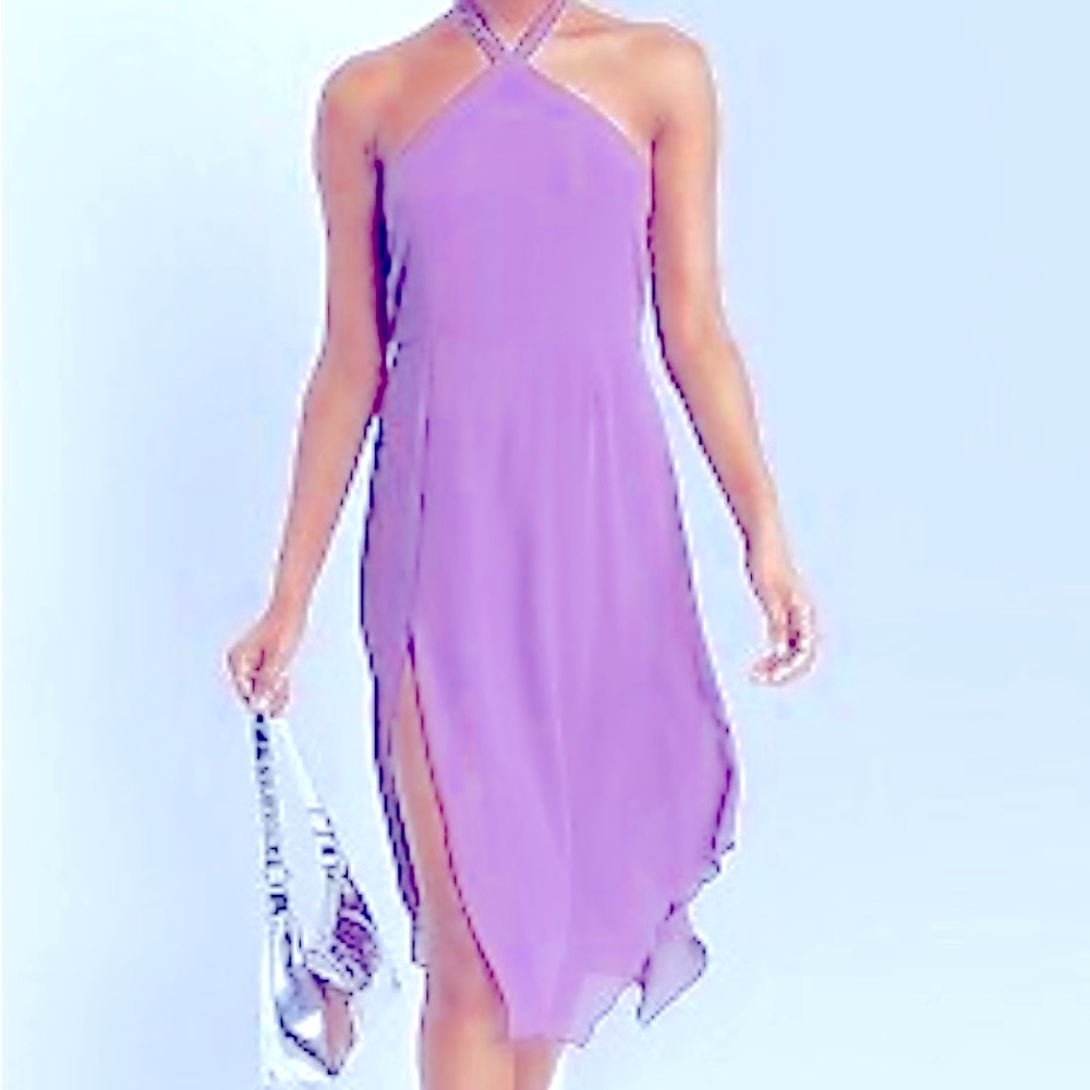 Wild Fable Purple halter Cocktail Party dress new with tags S